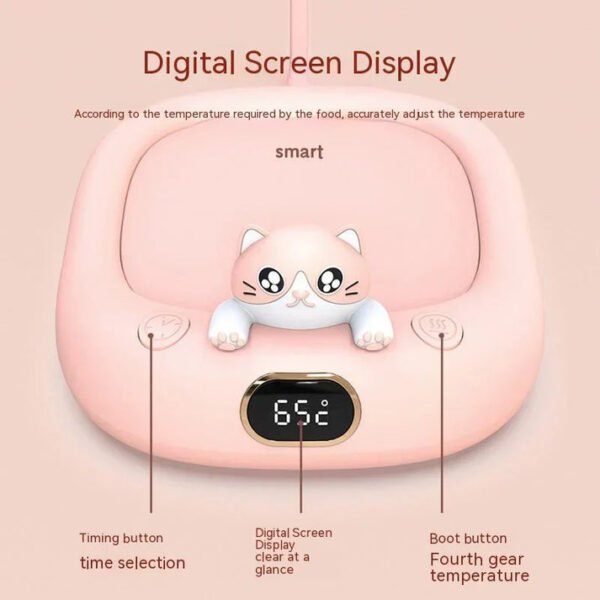 Home Office Cute Pet Constant Temperature Cup Warming Holder Winter Gadgets - Image 3