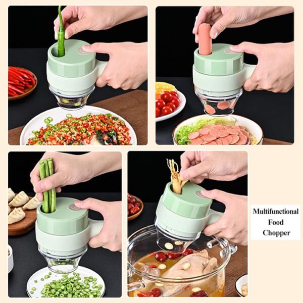Wireless Mini Electric Chopper – USB Rechargeable Food Processor for Garlic, Onion, Vegetables & Nuts - Image 7